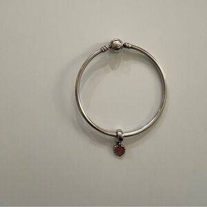 Pandora Bangle w/ heart charm